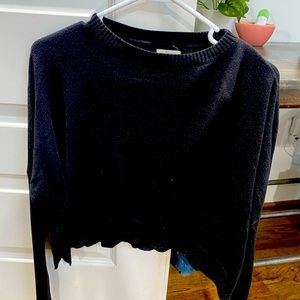 Black cropped sweater